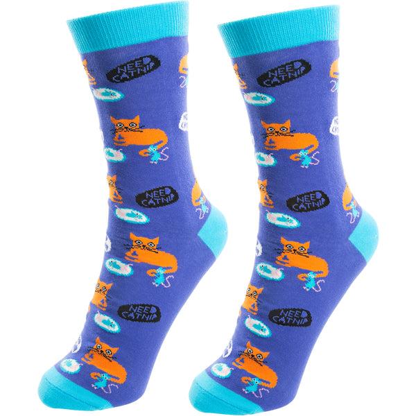 pavilion gift company Not Meow-tivated S/M Unisex Cotton Blend Sock