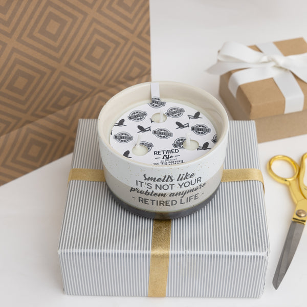 Pavilion Gift Company Not Your Problem 12 Oz - 100% Soy Wax Reveal Triple Wick Candle Scent: Tranquility