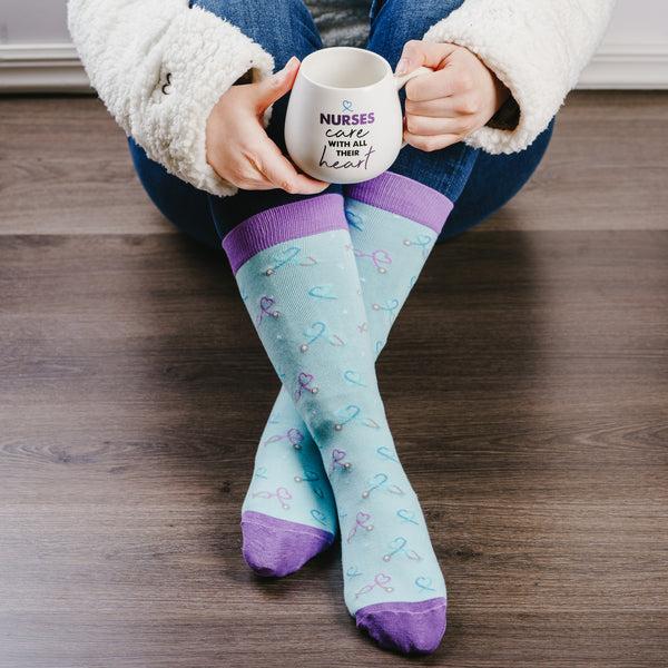 Pavilion Gift Company Nurse 15.5 Oz Mug And Sock Set