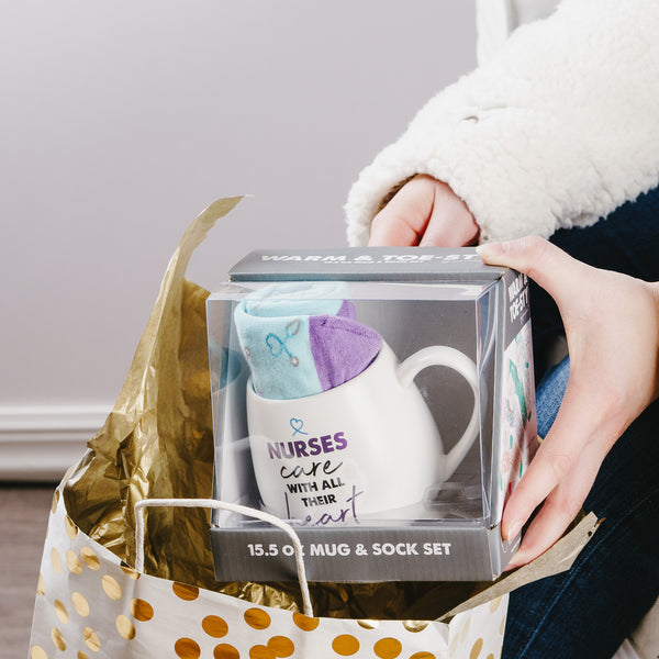 Pavilion Gift Company Nurse 15.5 Oz Mug And Sock Set