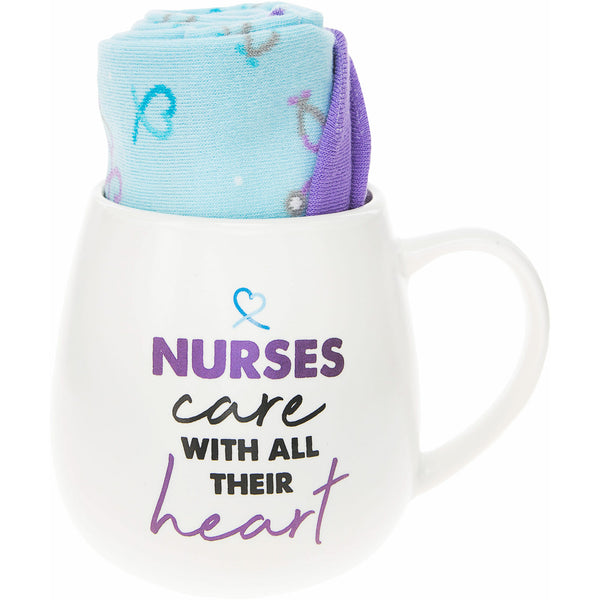 pavilion gift company Nurse 15.5 oz Mug and Sock Set