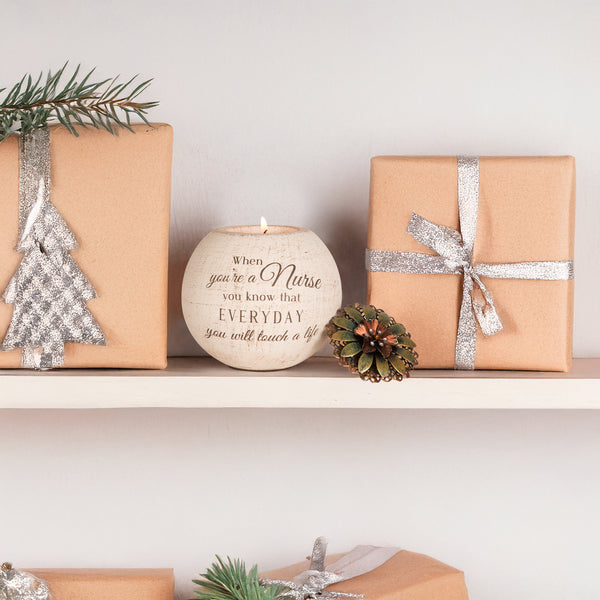 Pavilion Gift Company Nurse 4" Round Tealight Candle Holder