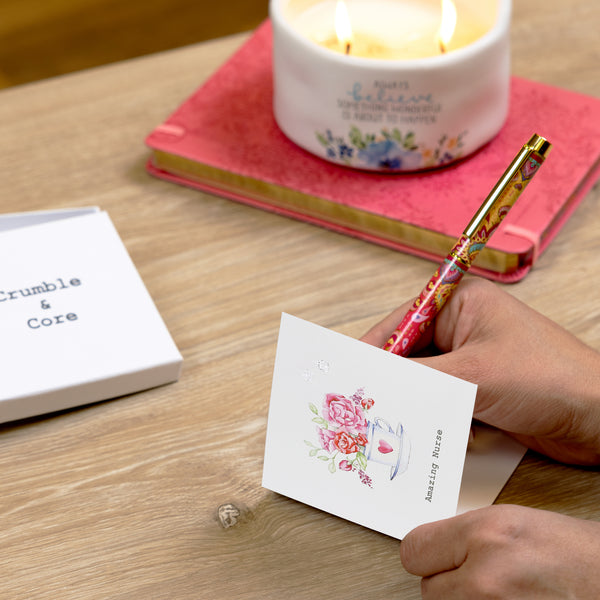 Pavilion Gift Company Nurse 5mm Sterling Silver Cubic Zirconia Stud Earrings