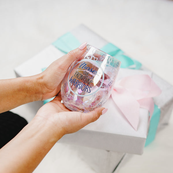 Pavilion Gift Company Nurses 18 Oz Stemless Wine Glass