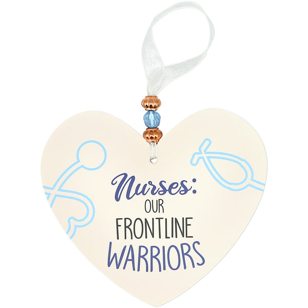 pavilion gift company Nurses 3.5" Heart-Shaped Ornament