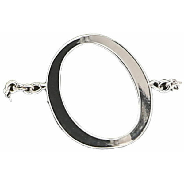 pavilion gift company O Adjustable Rhodium Plated Monogram Ring