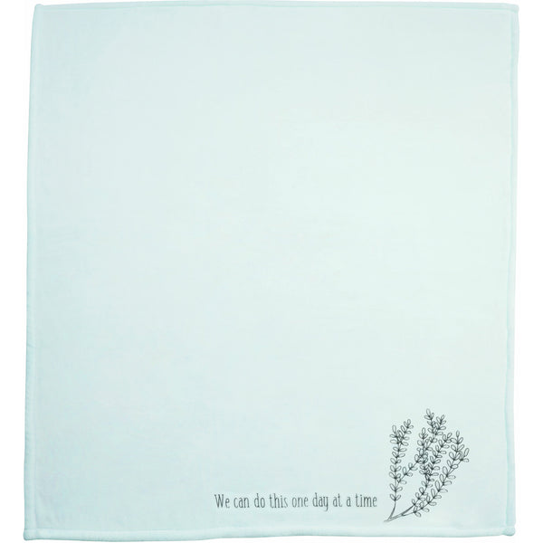 Pavilion Gift Company One Day At A Time 50" X 60" Travel Blanket With Carry Case