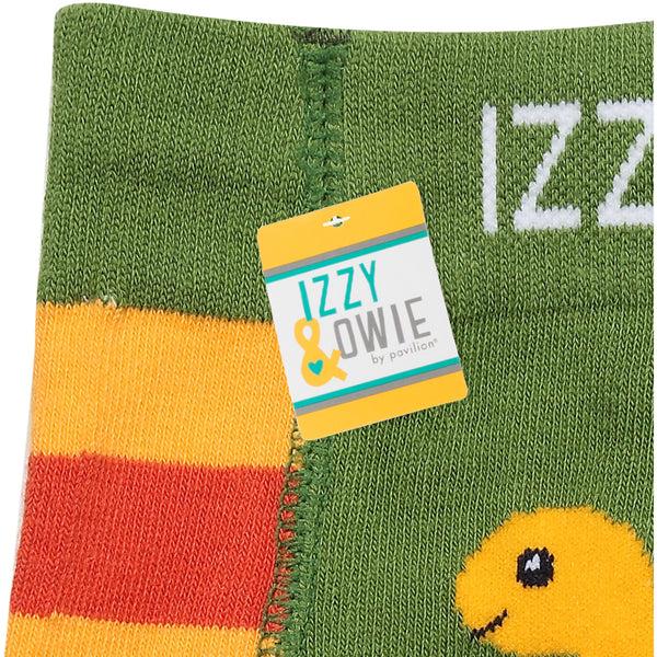 Pavilion Gift Company Orange Dino 6-12 Months Baby Leggings