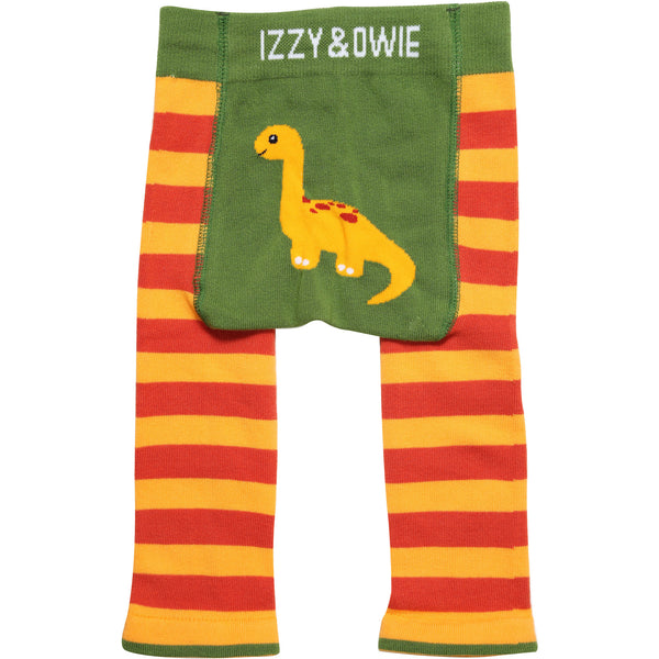 pavilion gift company Orange Dino 6-12 Months Baby Leggings