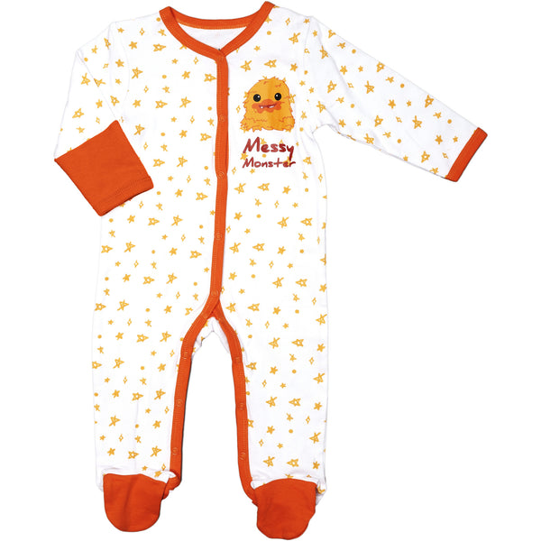 pavilion gift company Orange Messy Monster 0-6 Months Sleeper