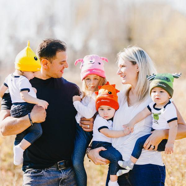 Pavilion Gift Company Orange Messy Monster One Size Fits All Baby Hat