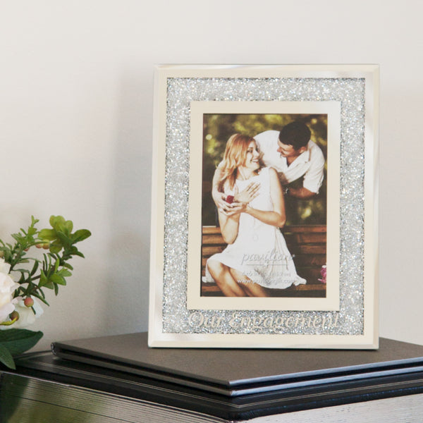 Pavilion Gift Company Our Engagement 7" X 9" Frame (Holds 4" X 6" Photo)