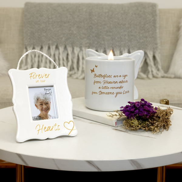 Pavilion Gift Company Our Hearts 3.5" X 4.25" Frame (Holds 2" X 2.5" Photo)