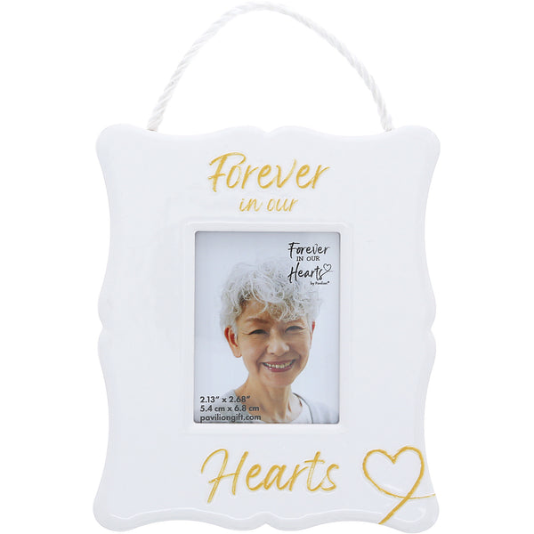 pavilion gift company Our Hearts 3.5" x 4.25" Frame (Holds 2" x 2.5" Photo)