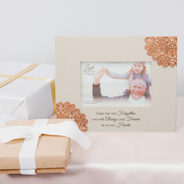 Pavilion Gift Company Our Hearts 9.5" X 7.5" Frame (Holds 6" X 4" Photo)