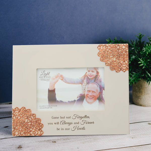 Pavilion Gift Company Our Hearts 9.5" X 7.5" Frame (Holds 6" X 4" Photo)