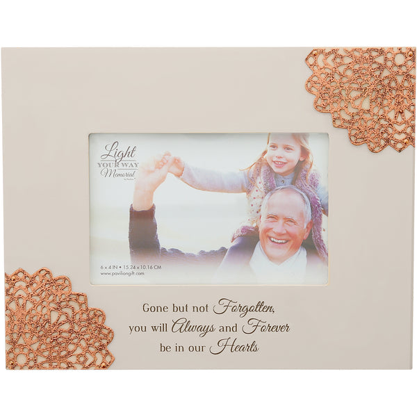 pavilion gift company Our Hearts 9.5" x 7.5" Frame (Holds 6" x 4" Photo)