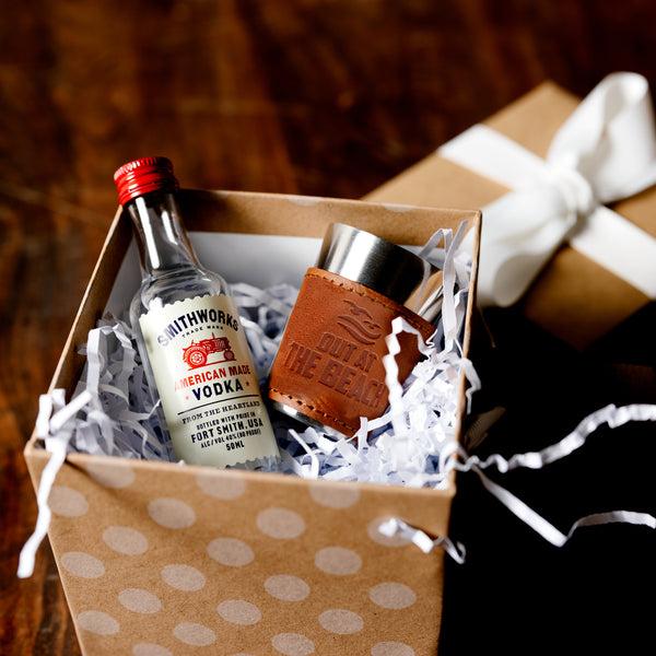 Pavilion Gift Company Out At The Beach Stainless Shot Glass With Sleeve