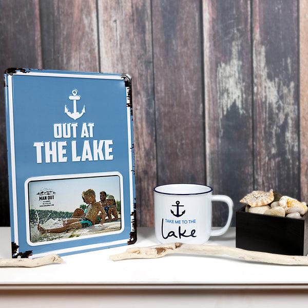 Pavilion Gift Company Out At The Lake 8" X 11.75" Tin Frame (Holds 6" X 4" Photo)