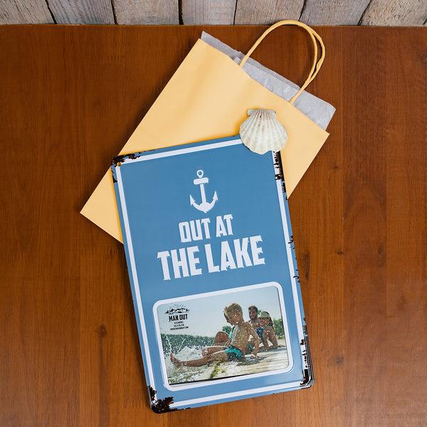 Pavilion Gift Company Out At The Lake 8" X 11.75" Tin Frame (Holds 6" X 4" Photo)