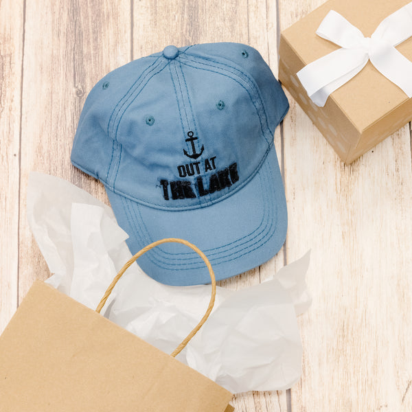 Pavilion Gift Company Out At The Lake Cadet Blue Adjustable Hat