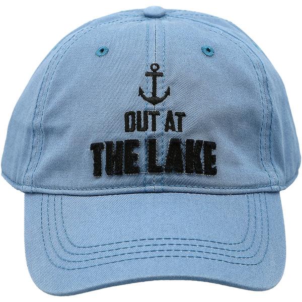 pavilion gift company Out at the Lake Cadet Blue Adjustable Hat
