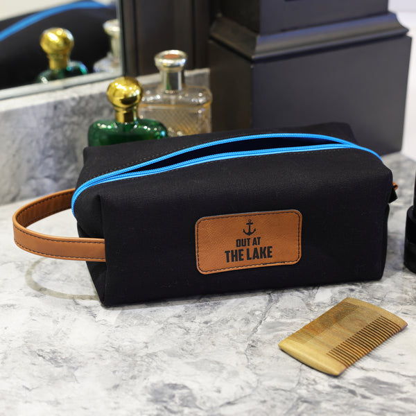 Pavilion Gift Company Out At The Lake Canvas Toiletry Bag