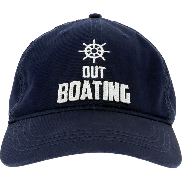 pavilion gift company Out Boating Dark Blue Adjustable Hat