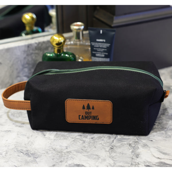 Pavilion Gift Company Out Camping Canvas Toiletry Bag