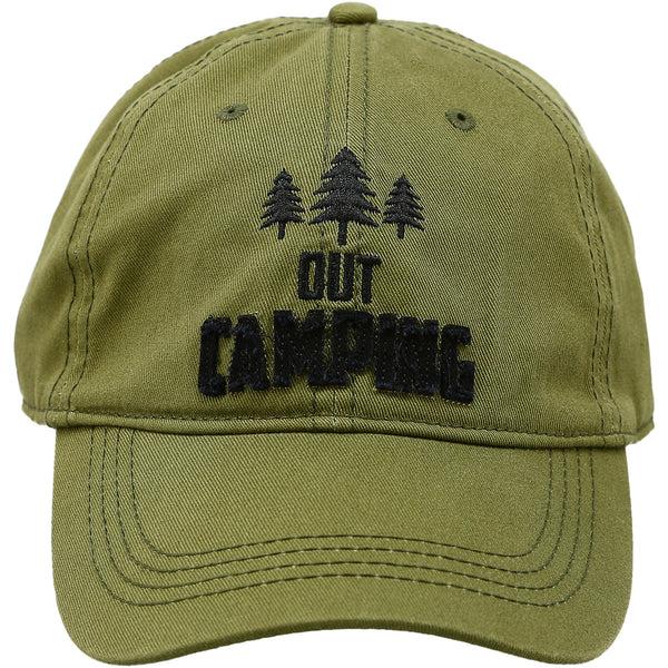 pavilion gift company Out Camping Olive Adjustable Hat