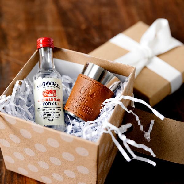 Pavilion Gift Company Out Camping Stainless Shot Glass With Sleeve