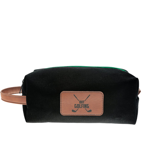 pavilion gift company Out Golfing Canvas Toiletry Bag