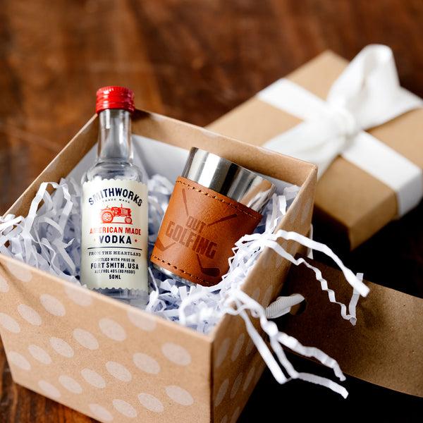 Pavilion Gift Company Out Golfing Stainless Shot Glass With Sleeve