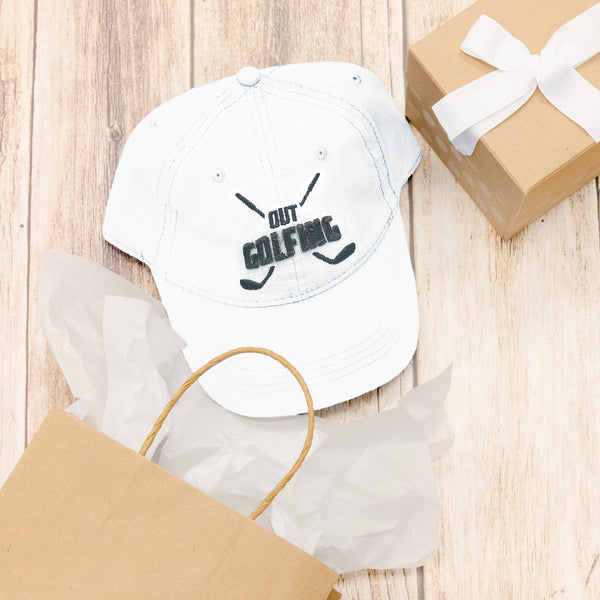 Pavilion Gift Company Out Golfing White Adjustable Hat