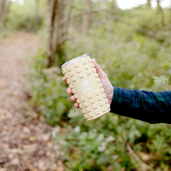 Pavilion Gift Company Out Hiking 20 Oz Travel Tumbler With 3D Silicone Wrap