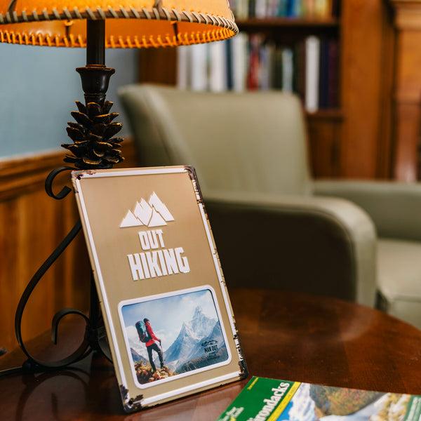 Pavilion Gift Company Out Hiking 8" X 11.75" Tin Frame (Holds 6" X 4" Photo)