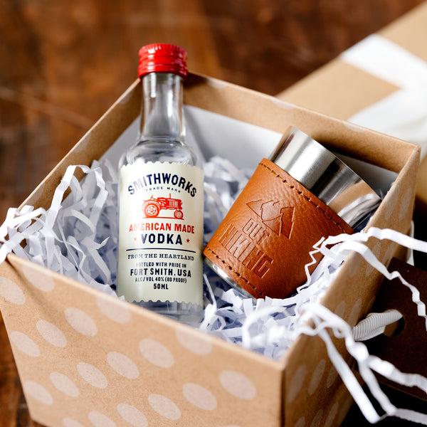 Pavilion Gift Company Out Hiking Stainless Shot Glass With Sleeve