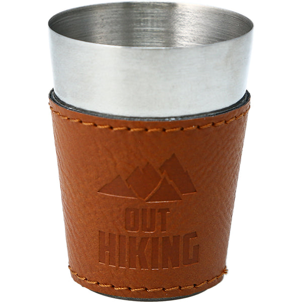 pavilion gift company Out Hiking Stainless Shot Glass with Sleeve