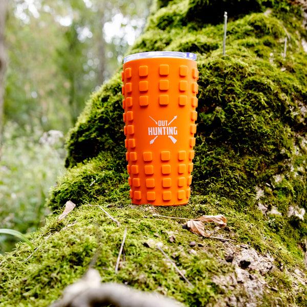 Pavilion Gift Company Out Hunting 20 Oz Travel Tumbler With 3D Silicone Wrap
