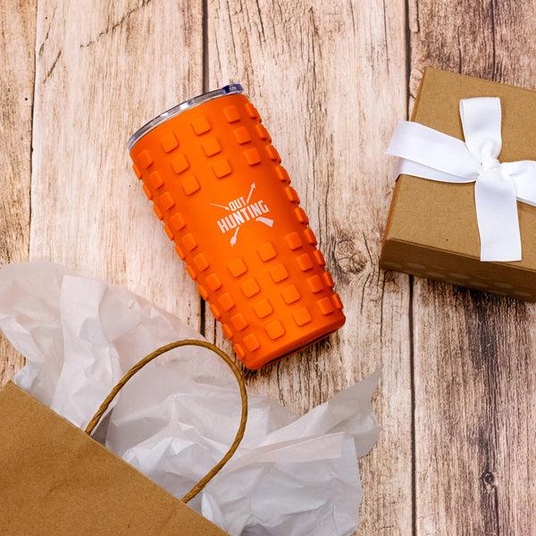 Pavilion Gift Company Out Hunting 20 Oz Travel Tumbler With 3D Silicone Wrap