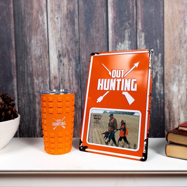 Pavilion Gift Company Out Hunting 8" X 11.75" Tin Frame (Holds 6" X 4" Photo)