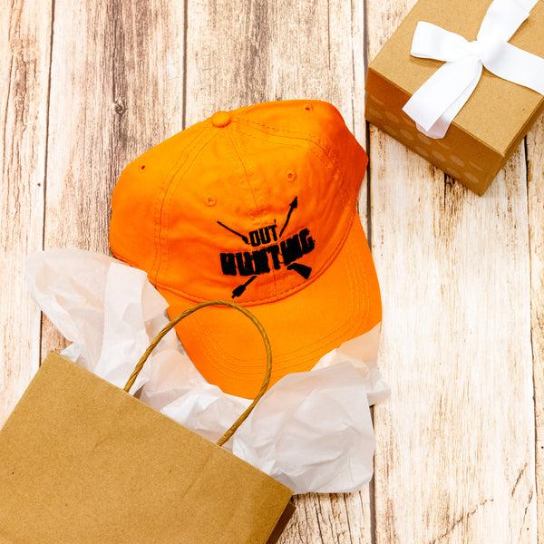 Pavilion Gift Company Out Hunting Orange Adjustable Hat