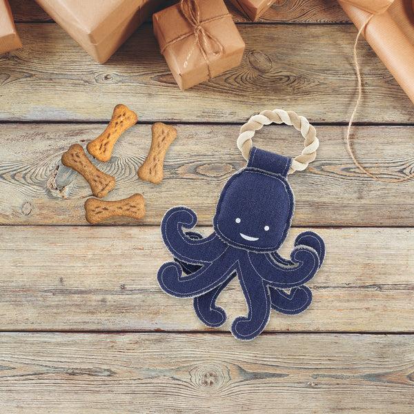 Pavilion Gift Company Out Of Reach 12.5" Canvas Dog Toy On Rope