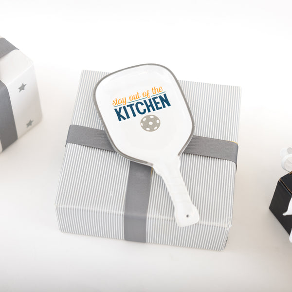 Pavilion Gift Company Out Of The Kitchen 4" X 8" Spoon Rest