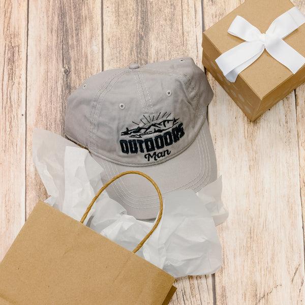 Pavilion Gift Company Outdoors Man Light Gray Adjustable Hat