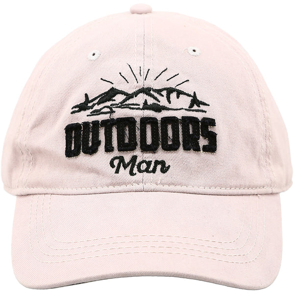 pavilion gift company Outdoors Man Light Gray Adjustable Hat
