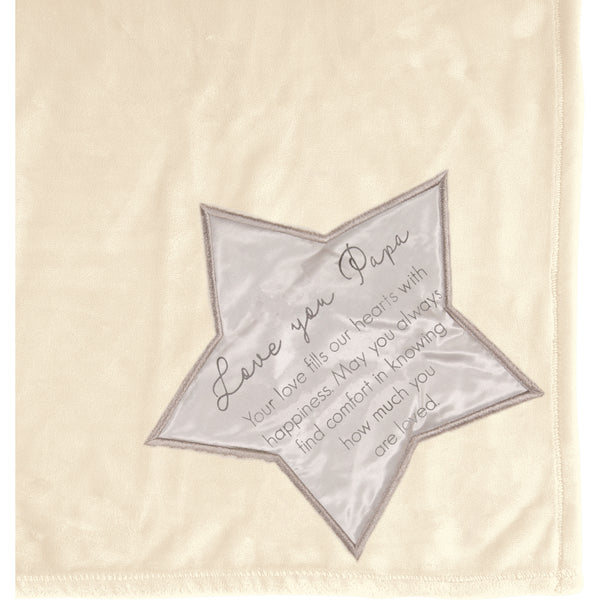 pavilion gift company Papa 50" x 60" Royal Plush Blanket