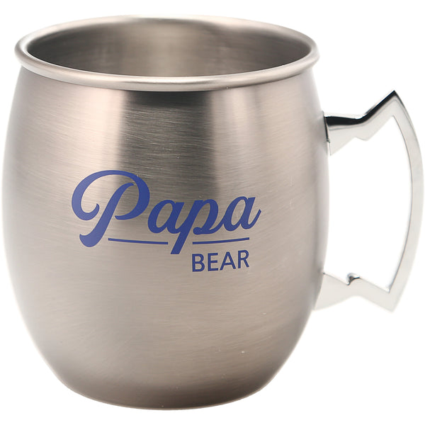 pavilion gift company Papa Bear 20 oz Stainless Steel Moscow Mule