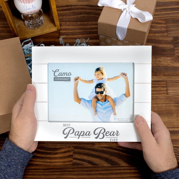 Pavilion Gift Company Papa Bear 9" X 7.25" MDF Frame (Holds A 7" X 5" Photo)