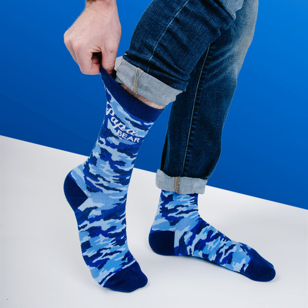 Pavilion Gift Company Papa Bear S-M Cotton Blend Sock